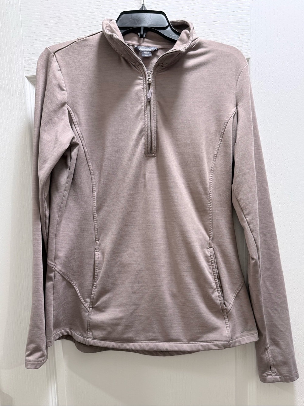 Eddie Bauer Light Brown Half-Zip Pullover